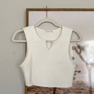 White Crop Top